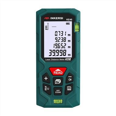40m 132ft Digital Laser Distance Meter With 2 Bubble Levels